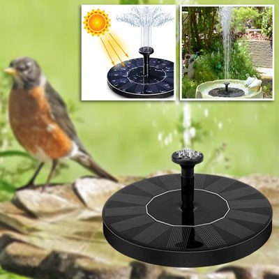 Solarna fontanna ogrodowa - 6 wzorów, strumień 30–60 cm, bez okablowania | FONTANA