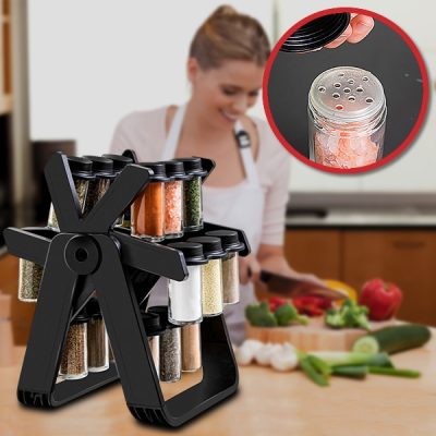 Obrotowy organizer z 18 słoiczkami na przyprawy | FERRISPICE