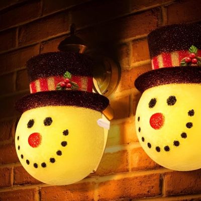 Osłonki na Lampy w Kształcie Bałwana | SNOWKO