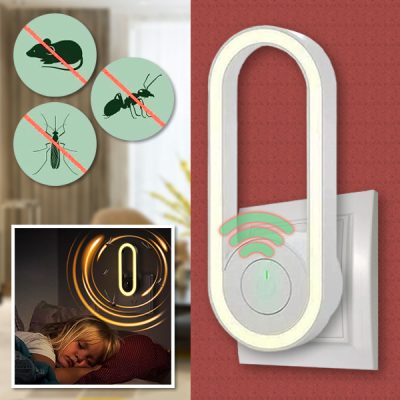 Ultradźwiękowy zabójca komarów z konwersją częstotliwości i lampką nocną LED | ANTIMOSI
