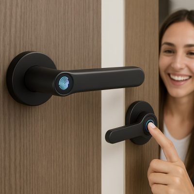 Klamka do drzwi odblokowywana odciskiem palca | DOORISMART
