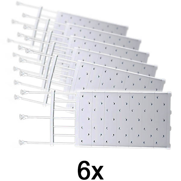 6x Rozszerzalna półka do przechowywania | SHELFEXPEND