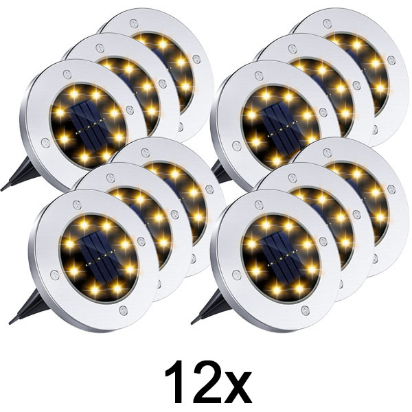 4x Światła podłogowe solarne do użytku zewnętrznego (3 szt.) | LUMIGARD
