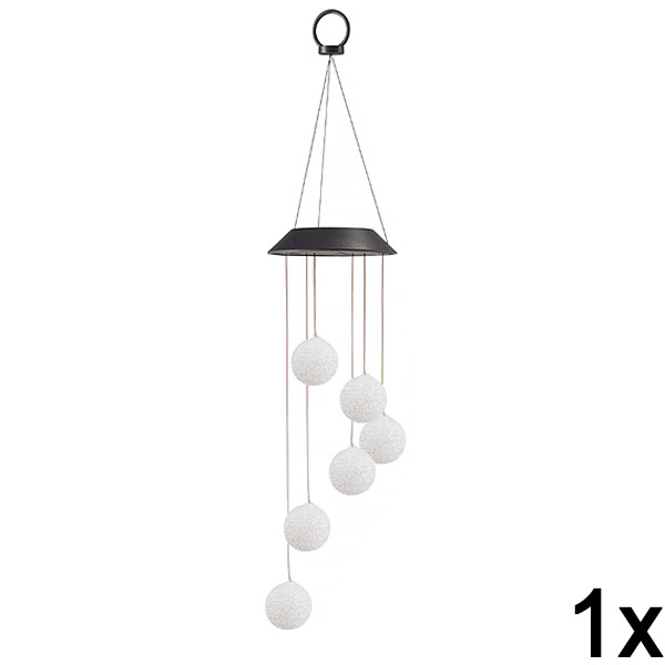 1x Solarna lampa wisząca LED | AURAWIND