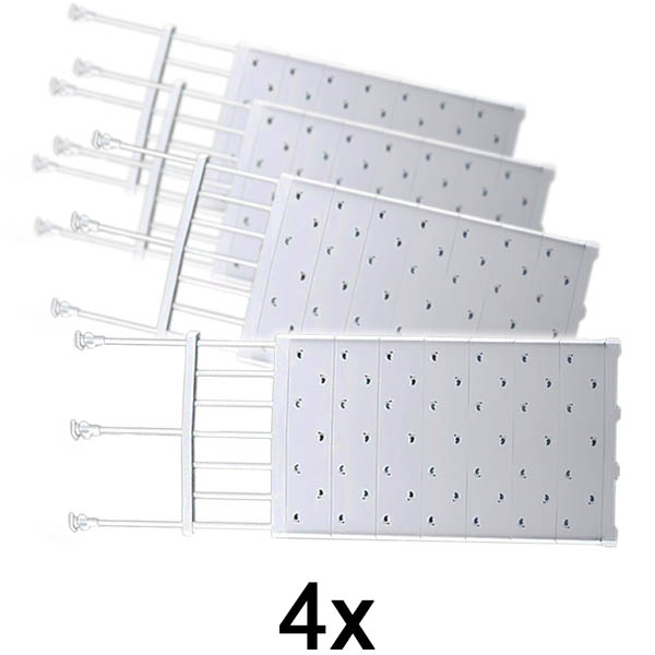 4x Rozszerzalna półka do przechowywania | SHELFEXPEND