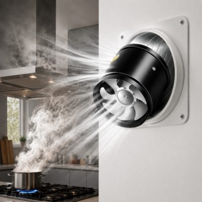 Wentylator wyciągowy do kuchni, łazienki i biura - 160 m³/h lub 530 m³/h | VENTORIS